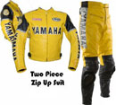 Yamaha Yellow Motorcycle Leather Suit